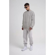 Modi Green Baskılı Kadın Günlük Stil Beyaz Üç Iplik Matrix Stil Dijital Sweatshirt