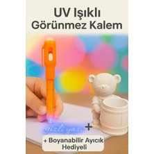 Wesank Uv I??kl? Görünmez Kalem + Boyanabilir Ay?c?k Hediyeli