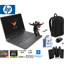 Hp victus Amd Ryzen 5-8645HS 32GB 1tb RTX3050 6gb W11 Pro 15.6" Fhd IPS 144Hz Gaming B9KM2EA Duddi Çanta+Mouse+Mousepad+Usbbellek+Temizlikkit