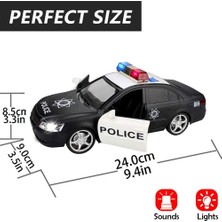 LRS Store Işıklı ve Sesli Süper Polis Arabası - Açılır Kapılı Eğitici Oyuncak Araba Yüksek Kalite