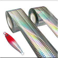 S.F. Jig Sıcak Baskı Hologram Folyosu 4cm*1 Metre  - Desenli Balıkçılık Malzemeleri - Yapay Yem Baskısı