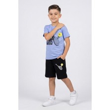 Crassi Erkek Çocuk Şortlu Takım Baskılı