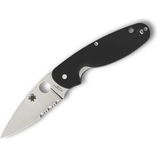 Spyderco Emphasis Black G-10 Combinationedge Çakı