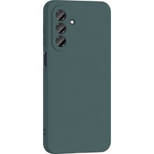 Case World Samsung Galaxy A57 ile Uyumlu Kapak Kamera Korumalı Içi Kadife Lansman Silikon Kılıf - Yeşil