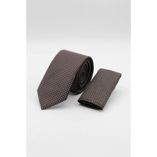 İmza Kırmızı - Mavi Desenli 6 cm Kravat 1090260115