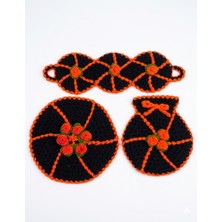 Günebakan El Örgüsü 3'lü Banyo Lif Takımı