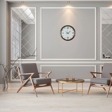 Mey İthalat Mey Ithalat® Bronze 40 cm Metal Eskitme Duvar Saati