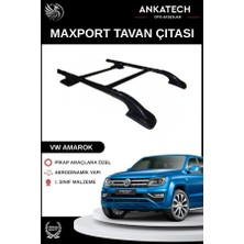 Ankatech Vw Amarok Siyah Ara Atkılı Maxport Tavan Çıtası Tüm Modeller