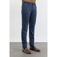 İmza Lacivert Yan Cep Casual Comfort Fit Pamuklu Chino Pantolon 1003255169