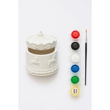 Wesank At Figürlü Alç? Boyama Kutusu – Akrilik Boya ve F?rça Hediyeli Hobi Seti