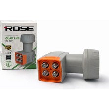Rose RG-400 Quad Lnb Dört Çıkışlı Unıversal 0,1 Db Full Hd 4K Uyumlu Uydu Lnb