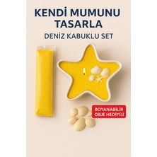 Wesank Kendi Mumunu Tasarla - Deniz Kabuklu Y?ld?z Mum Yap?m Seti | Sarı