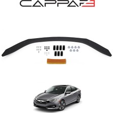 Cappafe Honda Civic 2016- Yılı ve Sonrası Uyumlu Kaput Rüzgarlığı 4mm