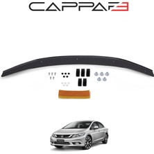 Cappafe Honda Civic 2012-2015 Yıl Aralığı Uyumlu Kaput Rüzgarlık 3mm