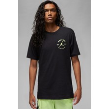 Nike Dri Fit Jordan Sport Bc Graphic T-Shirt Grafik Baskılı Erkek Tişört Siyah