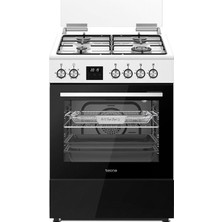 Tecna Tf 723WBR Turbo Fanlı 3 Gaz+1 Wok Göz Ocaklı Tam Boy Fırın
