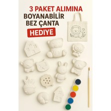 Wesank 10LU Alçı Taş Boyama Seti Eğlence ve Yaratıcılığı Bir Arada Sunan Boyama