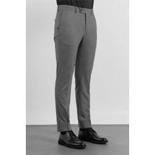 İmza Füme Yan Cep Slim Fit Esnek Classic Pantolon 1003255180