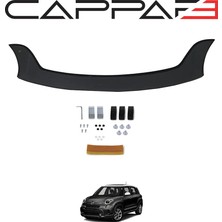 Cappafe Fiat 500 L 2016- Yılı ve Sonrası Uyumlu Kaput Rüzgarlığı 3mm