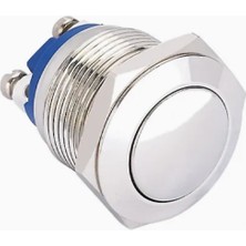 Fumans Power Buton Nikel 19MM Düz Oval IP65