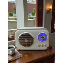 Nostaljik Görünümlü Retro Radyo Tf Kart Bluetooth USB Fm Radyo Destekli Küçük Boy Nostalji Radyo