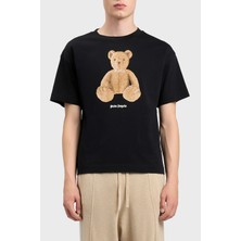 Palm Angels % 100 Pamuk Desenli Regular Fit Bisiklet Yaka T Shirt Erkek T Shirt PMAA109S26JER00A