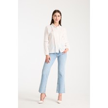 Miramore Butik Dantel Şerit Detaylı Kadın Gömlek