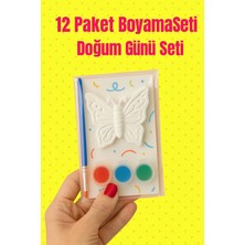 Wesank 12 Paket Boyama Seti – Do?um Günü Seti – Etkinlik ve Sanat Seti – F?rça + Boya Dahil