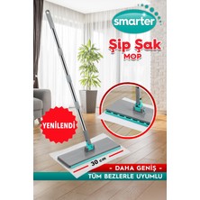 Smarter Yeni Şip Şak Mop Otomatik El Değmeden Tüm Bezlerle Uyumlu Temizlik Seti Paspas