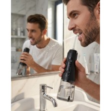 Butik Mey Ithalat® Şarjlı Ağız Duşu 20-140 Psı Ayarlanabilir Basınç 5 Başlıklı Temizlik