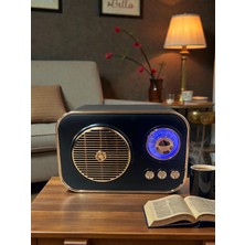 Nostaljik Görünümlü Retro Radyo Tf Kart Bluetooth USB Fm Radyo Destekli Küçük Boy Nostalji Radyo