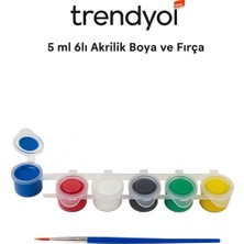 Wesank ?? 6’l? Akrilik Boya Seti + F?rça