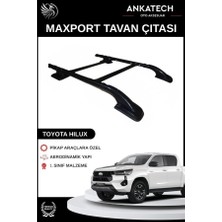 Ankatech Toyota Hılux Siyah Ara Atkılı Maxport Tavan Çıtası Tüm Modeller