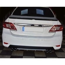 Oto h.i.t. Toyota Corolla 06-12 Uyumlu Body Kit Difüzör 4 Çıkış Yuvarlak Gri Model 3