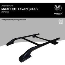Ankatech Pikap ve Çift Kabin Araçlar Siyah Ara Atkılı Maxport Tavan Çıtası Tüm Modeller