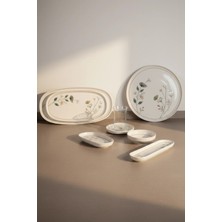 İpek Porselen 6 Kişilik 29 Parça Toledo  Porselen Kahvaltı Takımı Arte– Şık Kahvaltı Seti