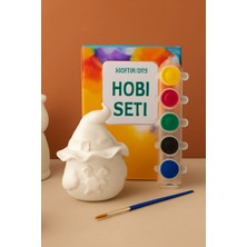 Wesank Cad? ?apkas? ?ekilli Boyama Seti – Yarat?c? Hobi Seti (6 Renk Boya ve F?rça Dahil)