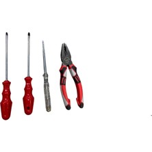 Keskin Sound Profesyonel Tornavida & Pense Seti – 4 Parça Dayanıklı El Aleti Seti