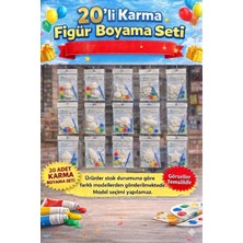 Wesank 20’li Boyama Seti – Eğlenceli Aktivite Paketi - (Boya ve Fırçalı Ful Set)