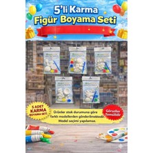 Wesank 5’li Boyama Seti – Eğlenceli Aktivite Paketi - (Boya ve Fırçalı Ful Set)