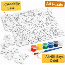 Wesank A4 Puzzle Seti – 99 Parça, Karma Model Bask?, Akrilik Boya Dahil