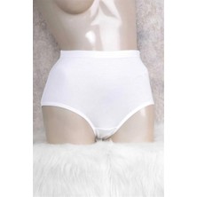 Brand Kadın Pamuklu Ribana Yüksek Bel Geniş Bel Lastikli Külot (2686)
