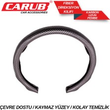 Carub Fiber Karbon Direksiyon Kılıfı Pembe – Sportif Kaymaz Kaplama