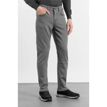 İmza Füme Pamuklu 5 Cep Düz Paça Slim Fit Casual Denim Pantolon 1023260152