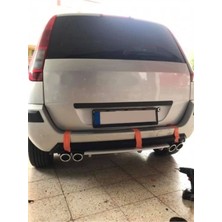 Oto h.i.t. Ford Fusıon Uyumlu Body Kit Difüzör 4 Çıkış Yuvarlak Gri Model 3