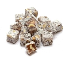 Glutensiz Çifte Kavrulmuş Fındıklı Hindistan Cevizli Lokum