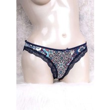 Brand Kadın Viskon Kumaş Desenli Slip (2742)
