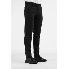 İmza Siyah Yan Cep Casual Comfort Fit Pamuklu Chino Pantolon 1003255169