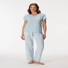 Brand 11351 Kadın T-Shirt ve Pantolon Takım