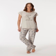 Brand 11383 Kadın T-Shirt ve Pantolon Takım